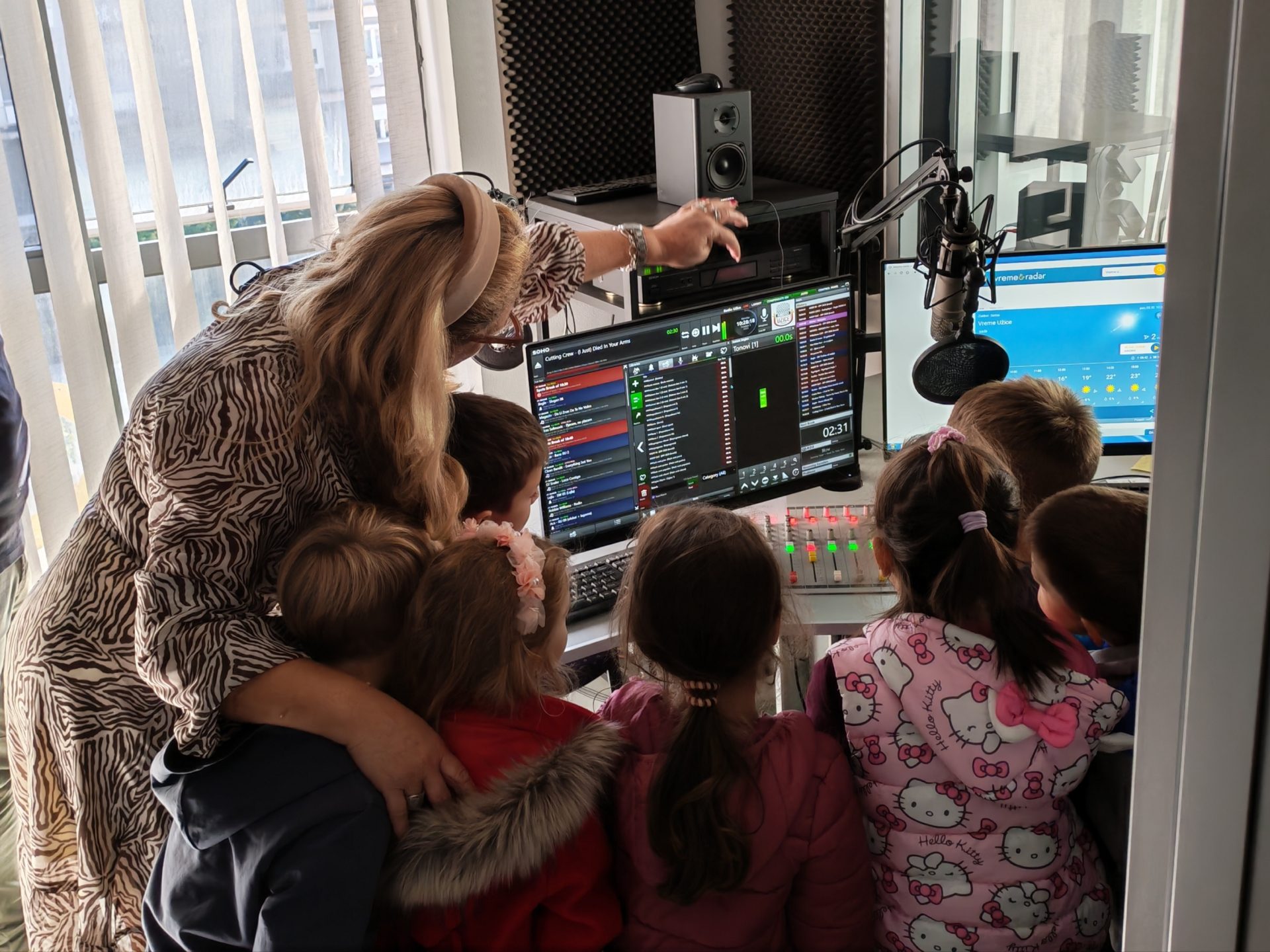 Predškolci Poletarca - poseta Radio Užicu okt. 2026.