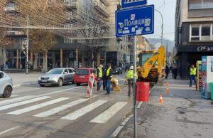 Deo oko Trga partizana bez vode