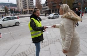 Akcija učenika o vezivanju pojasa