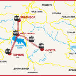 Mapa putanja – gondola