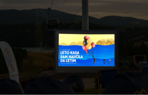 Otvoreni bioskop na gondoli i prva noćna vožnja