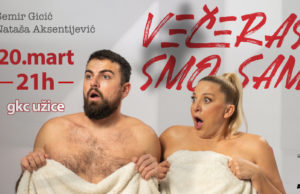 Početak prodaje ulaznica za komediju „Večeras smo sami“ u Gradskom kulturnom centru