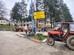 Blokada u centru Lunovog Sela