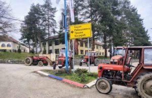 Blokada u centru Lunovog Sela