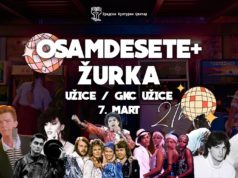 „Osamdesete plus“ žurka 7. marta u GKC-u