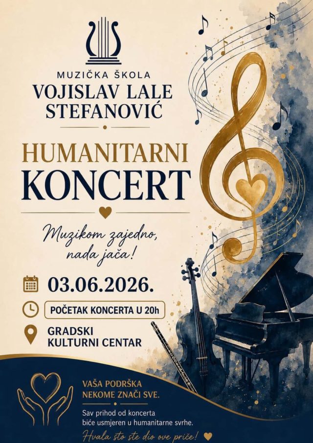 Humanitarni koncert učenika Muzičke škole „Vojislav Lale Stefanović“